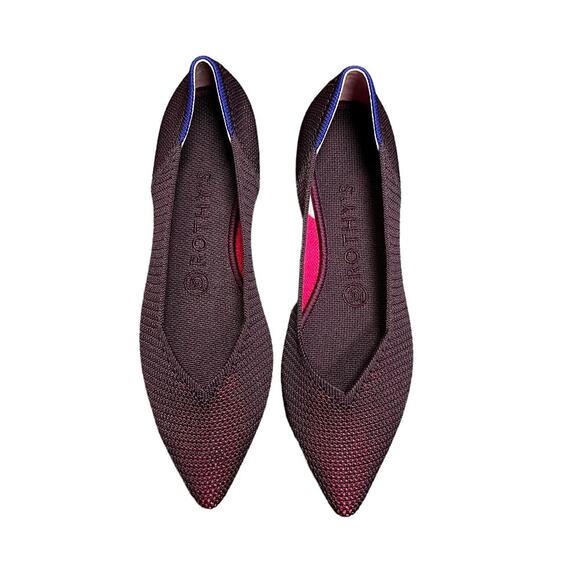 Rare Rothy’s Point in Berry Lattice Stitch Women’s Size 7 - Picture 1 of 9